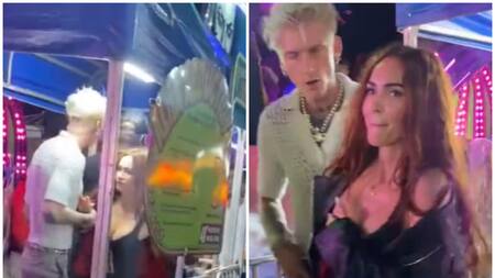 Megan Fox quedó en medio de una pelea. Fotos: captura.