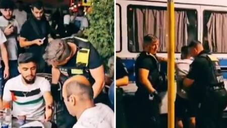 Joven palestino arrestado en Berlín, Alemania. Foto: captura de video.