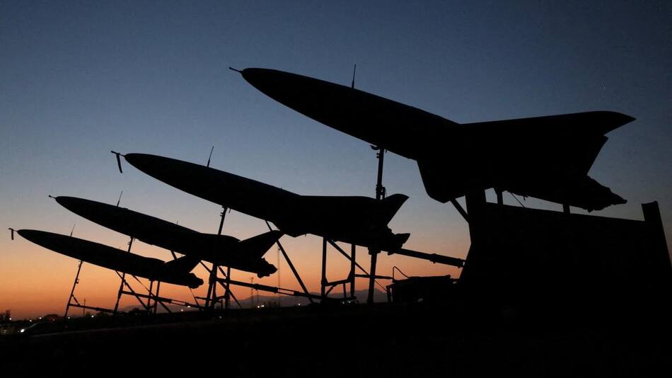 Drones iraníes. Foto: REUTERS
