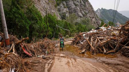 Inundaciones en China. Foto: EFE.