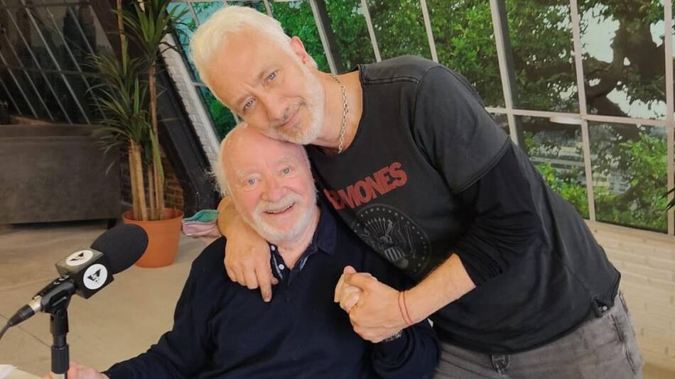 Andy Kusnetzoff y su papá Juan Carlos. Foto: Instagram @andykusnetzoff