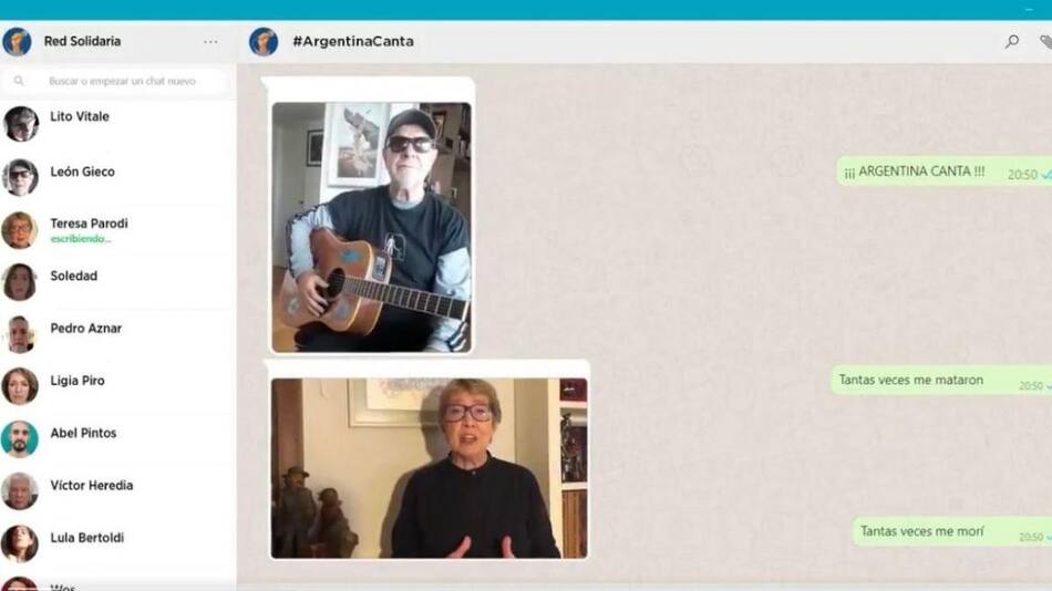 #ArgentinaCanta, artistas cantando La Cigarra en cuarentena por coronavirus