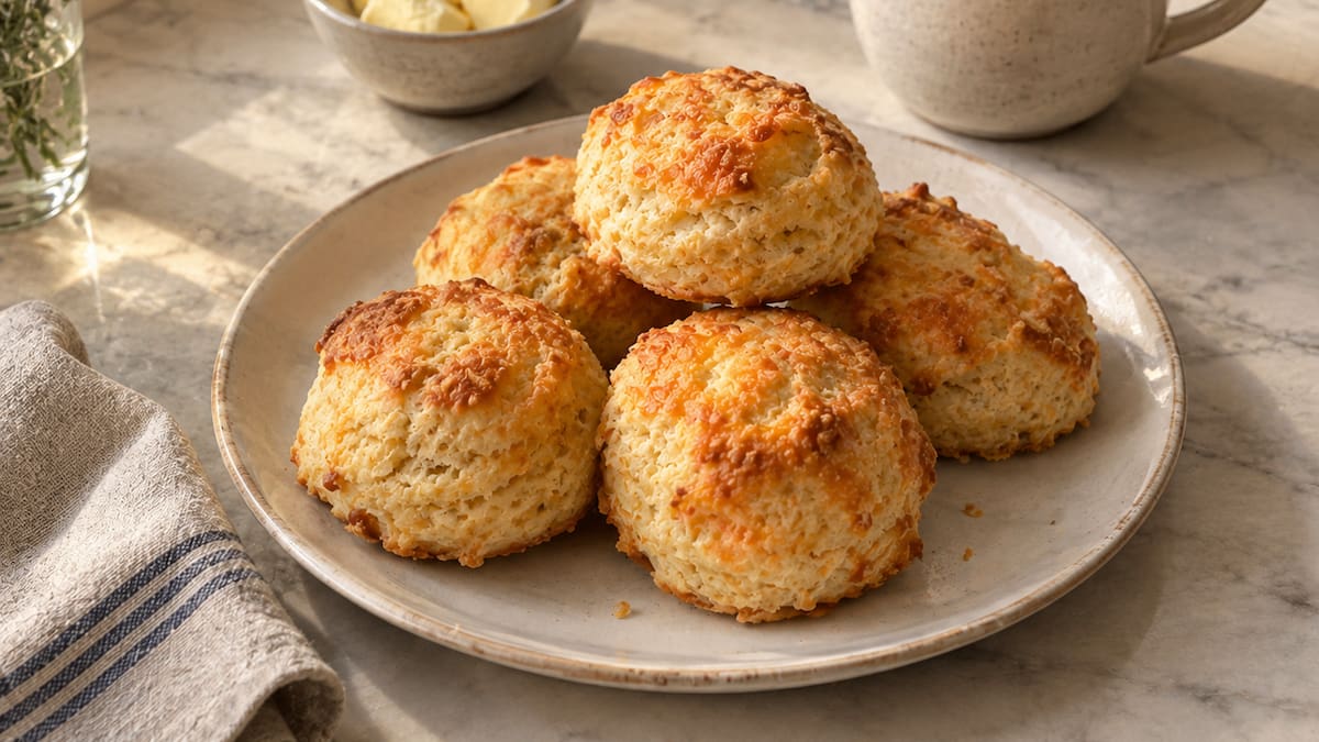 Con 1 huevo y 100 gramos de queso parmesano: la receta de scones de queso perfecta para el fin de semana largo