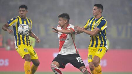 Claudio Echeverri; River vs Rosario Central. Foto: NA