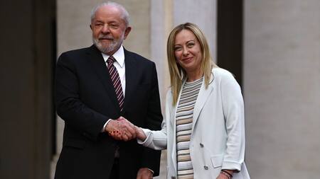 Lula da Silva y Giorgia Meloni. Foto: Reuters.