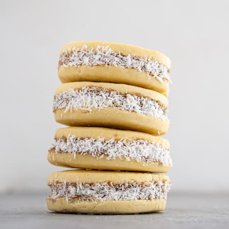 Alfajor de coco. Foto: Freepik.