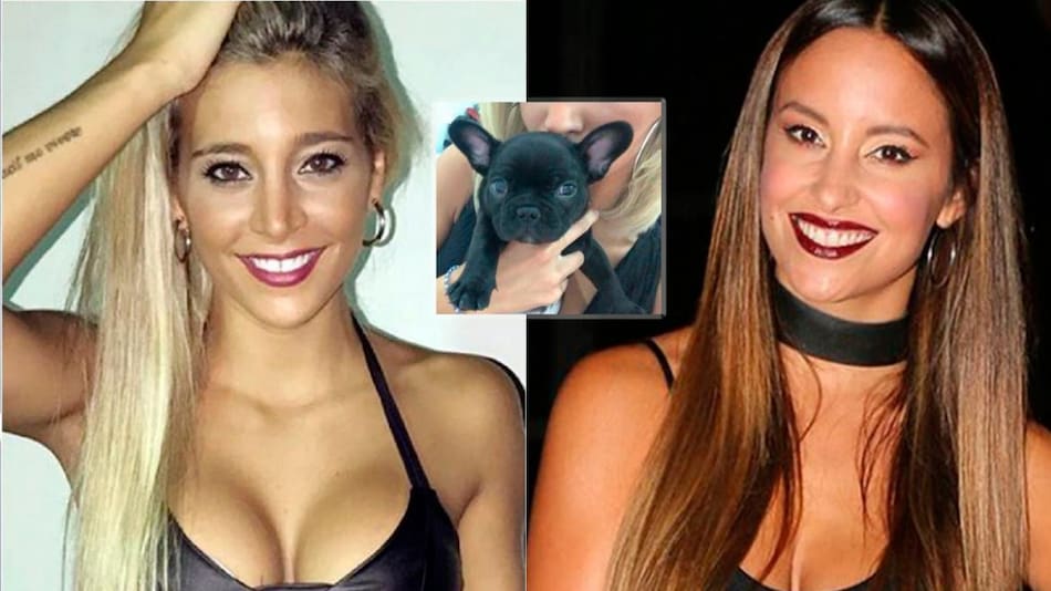 Sol Perez, su perro y Lourdes Sánchez
