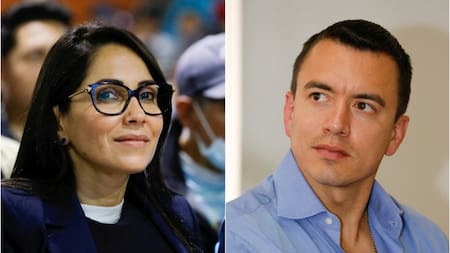 Luisa González y Daniel Noboa; Ecuador. Foto: Reuters.
