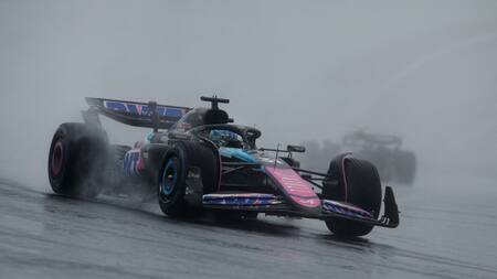 El auto de la escudería Alpine, de Fórmula 1. Foto: Reuters.