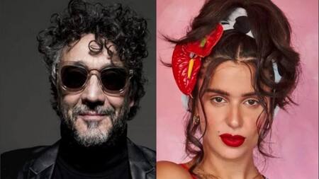 Nathy Peluso y Fito Paéz en los Latín Grammy