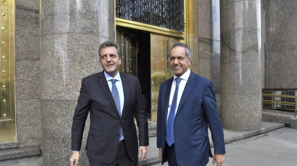 Sergio Massa y Daniel Scioli. Foto: Ministerio de Economía.