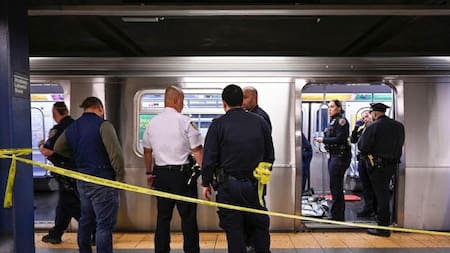El metro de Nueva York tras el asesinato de Jordan Neely. Foto: AP.