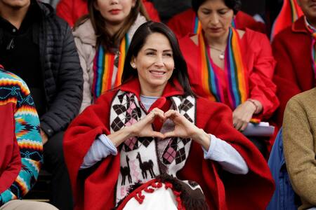 Luisa González, candidata de izquierda en Ecuador. Foto: Reuters/Karen Toro.
