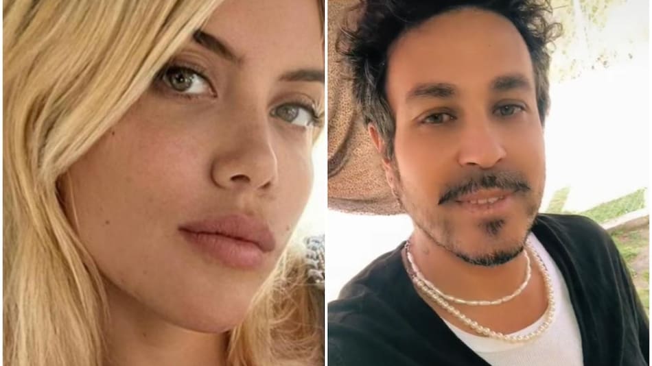 Wanda Nara y su exnovio. Fotos_ archivo Canal26 - tiktok_rodrigocacha