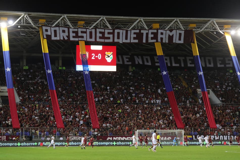 Venezuela vs Bolivia; Eliminatorias. Foto: EFE/Ronald Peña