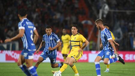 Miguel Merentiel; Godoy Cruz vs Boca Juniors. Foto: Télam