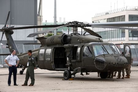 Helicóptero UH-60 Black Hawk de Estados Unidos. Foto: Reuters.
