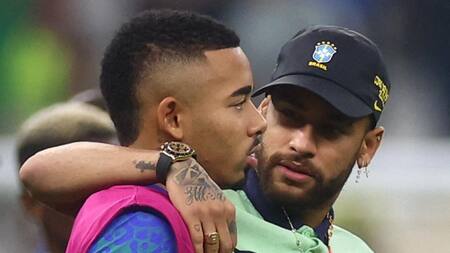 Neymar y Gabriel Jesús. Foto: REUTERS.