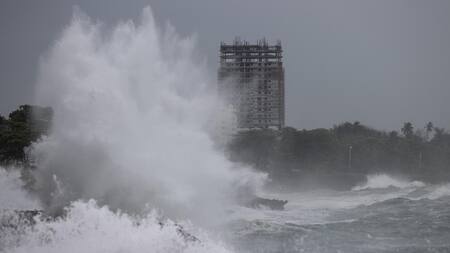 El paso del huracán Beryl. Foto: EFE.