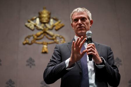 El portavoz del Vaticano, Matteo Bruni. Foto: Reuters/Guglielmo Mangiapane.