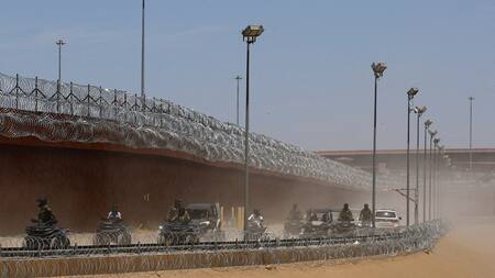 Militares en la frontera México-Estados Unidos. Foto: Reuters/Jose Luis Gonzalez