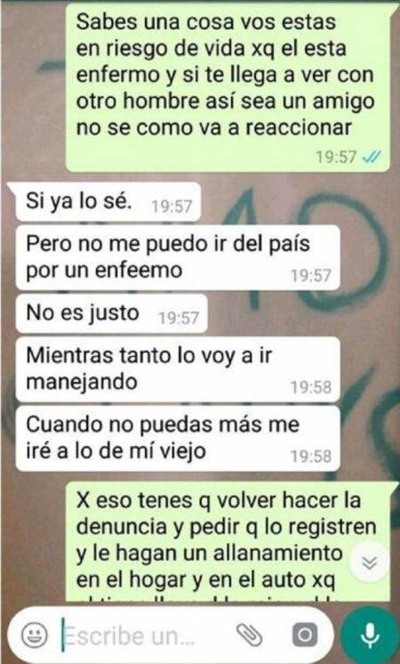 Chats de Gisel Varela, joven víctima de un femicidio en Mar del Plata