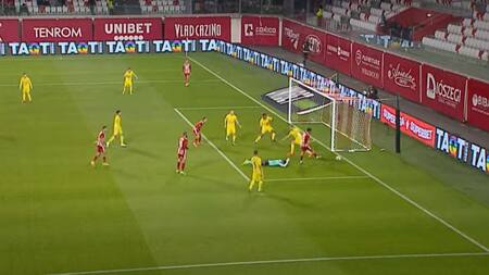 Jugada Fair Play en Rumania. Foto: captura de pantalla.