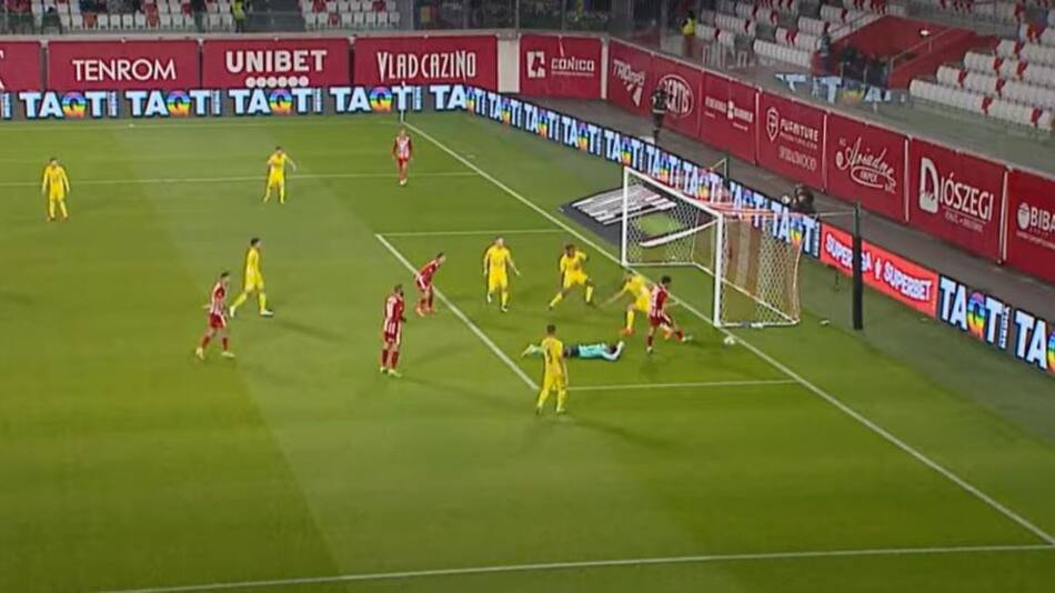 Jugada Fair Play en Rumania. Foto: captura de pantalla.