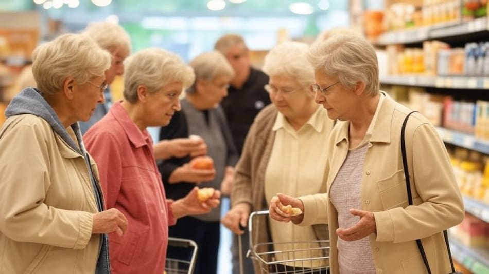 Descuentos en supermercados para jubilados y pensionados. Foto: Grok.