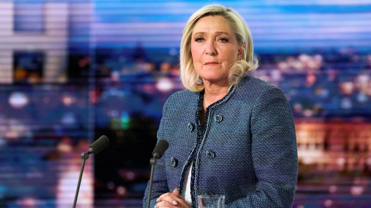 Marine Le Pen, líder ultraderechista de Francia. Foto: Reuters.