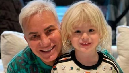 Flavio Mendoza y su hijo, Dionisio. Foto: NA