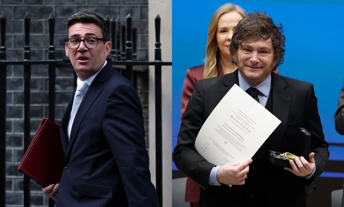 Andy Burnham y Javier Milei