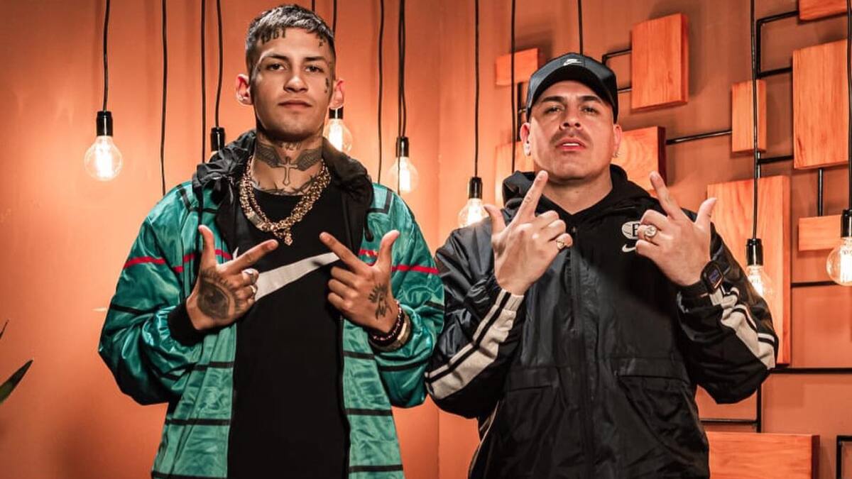 L-Gante junto a su manager Maxi El Brother. Foto: Instagram.