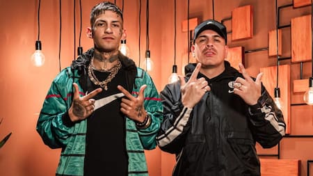 L-Gante junto a su manager Maxi El Brother. Foto: Instagram.