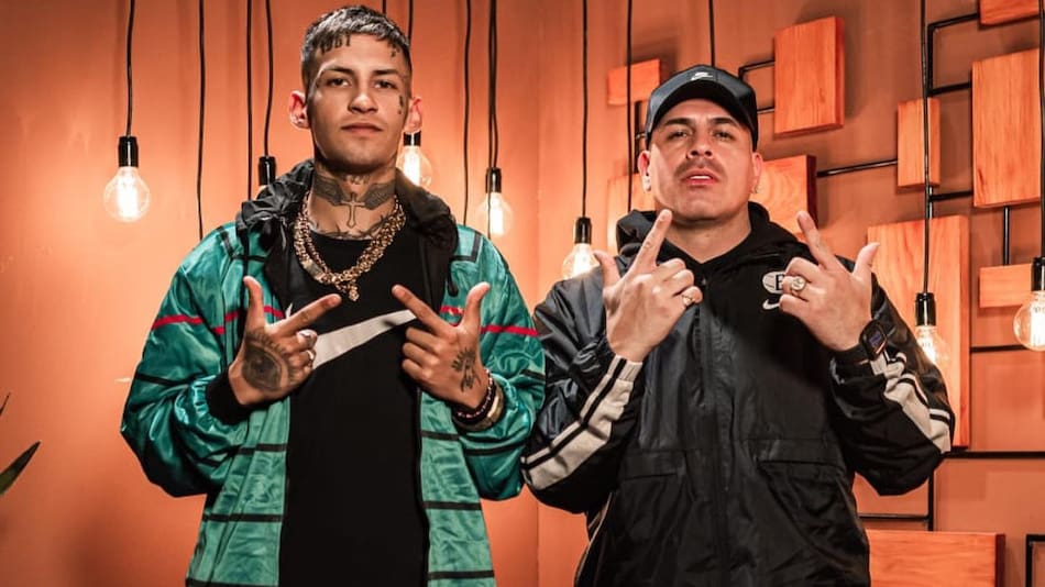 L-Gante junto a su manager Maxi El Brother. Foto: Instagram.