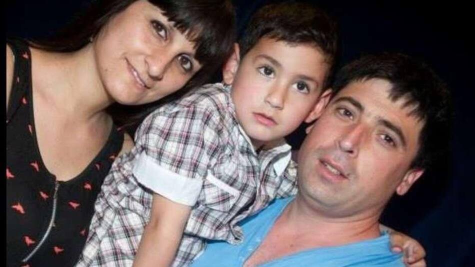 Gastón Monti y su familia - tragedia en Uruguay