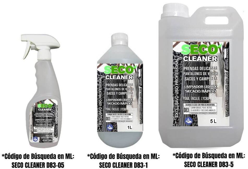 Productos de la marca Seco Cleaner.