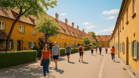 La increíble historia de Fuggerei en Alemania: el pueblo donde el alquiler cuesta 0,88 euros al año desde hace 500 años