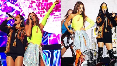 Thalía y Natti Natasha, música, show