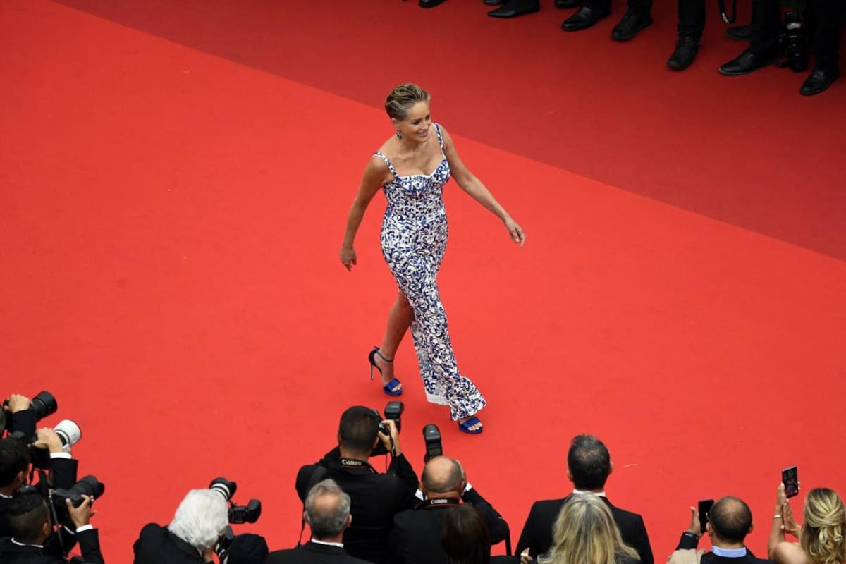 Sharon Stone en la alfombra roja del Festival de Cine de Cannes, Reuters