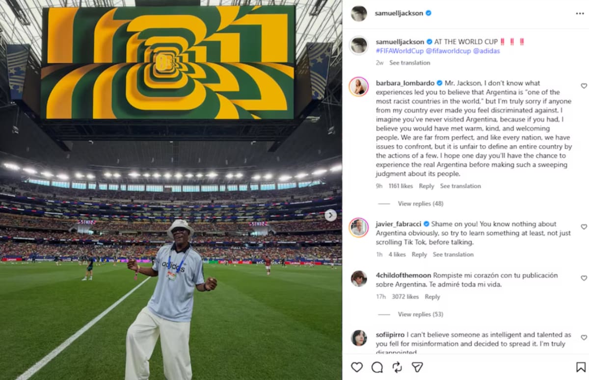 La respuesta de Bárbara Lombardo a Samuel Jackson.