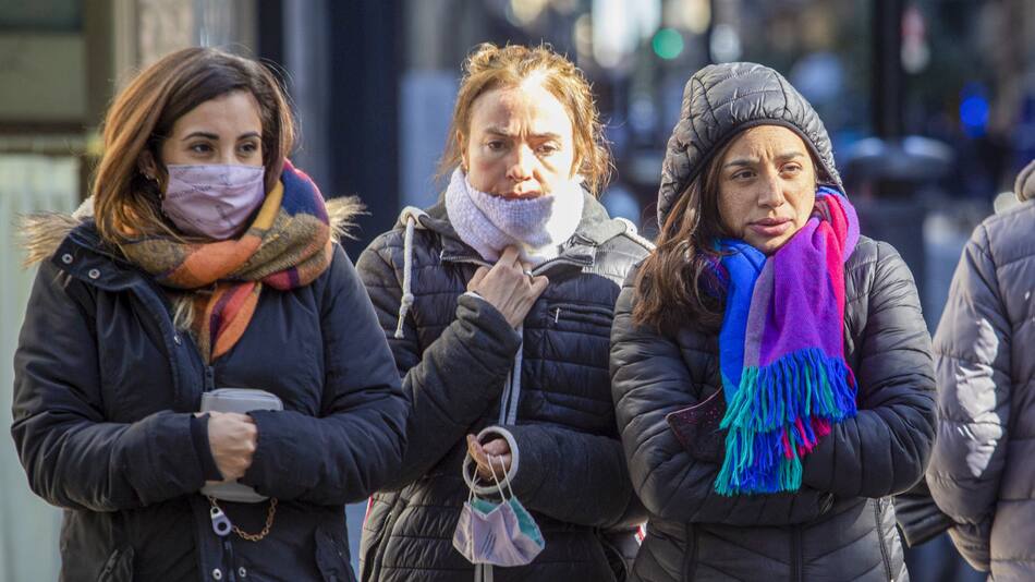 Ola de frío en Argentina. Foto: NA.