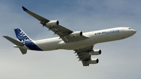 Avión Airbus A340. Foto: Reuters.