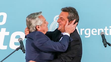 Alberto Fernández y Sergio Massa, NA