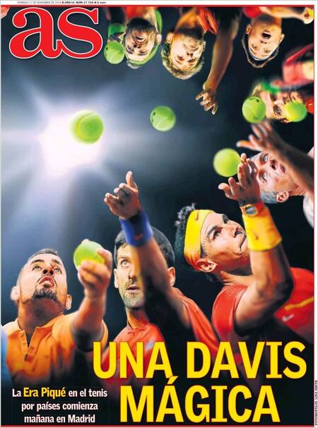 Tapas de diarios, As, domingo 17 de noviembre de 2019