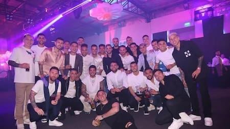 La fiesta de los campeones del mundo. Foto: NA.