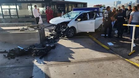 Choque en Mar del Plata. Foto: NA