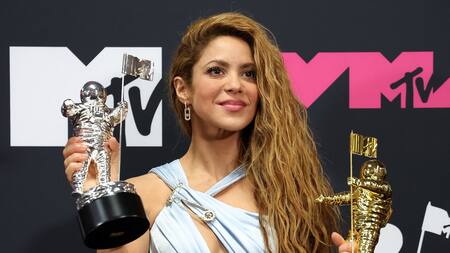 Shakira en los premios MTV. Foto: Reuters.