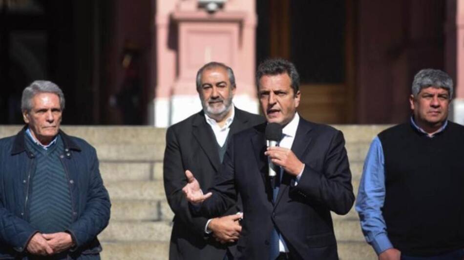 Sergio Massa en acto de la CGT. Foto: NA