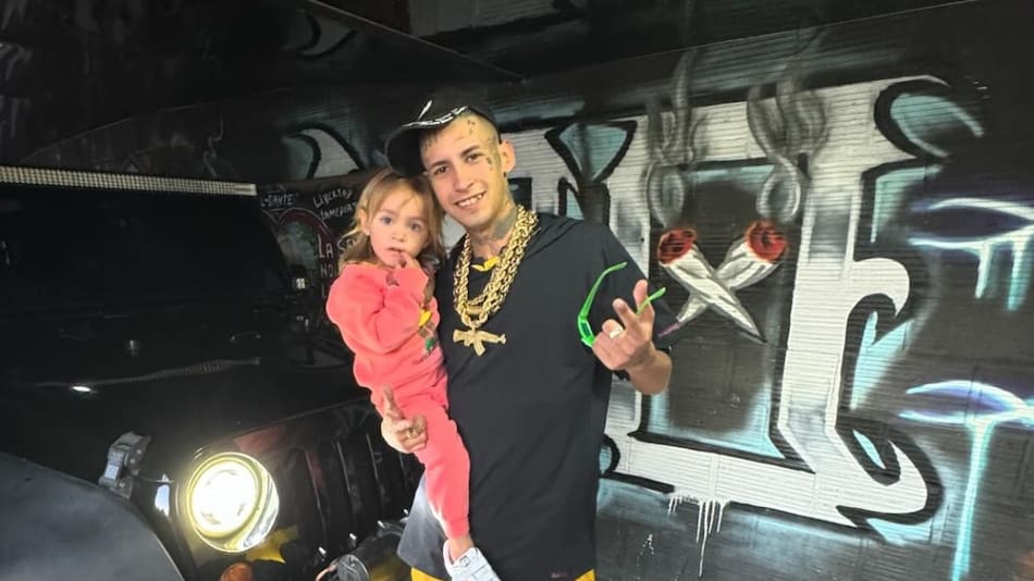 L-Gante junto a su hija Jamaica. Foto: Instagram.